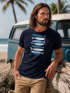 Herren T-Shirt Motiv Maritim Meer Fische Sommer Urlaub Spruch Respect the Locals  Fashion Streetstyle Neverless®preview