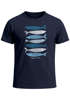Herren T-Shirt Motiv Maritim Meer Fische Sommer Urlaub Spruch Respect the Locals  Fashion Streetstyle Neverless®preview