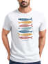 Herren T-Shirt Motiv Maritim Meer Fische Sommer Urlaub Spruch Respect the Locals  Fashion Streetstyle Neverless®preview