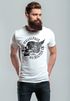 Herren T-Shirt Motorrad Biker Totenkopf Skull Wings Vintage Slim Fit Neverless®preview