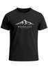 Herren T-Shirt Mountain Graphic Print Adventure Design Nature Fashion Urban Outdoor Streetstyle Neverless®preview