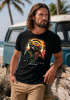 Herren T-Shirt Musik DJ Chill Faultier Print Aufdruck Relax Sommer Fashion Streetstyle Neverless®preview