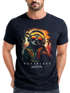 Herren T-Shirt Musik DJ Chill Faultier Print Aufdruck Relax Sommer Fashion Streetstyle Neverless®preview
