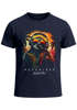 Herren T-Shirt Musik DJ Chill Faultier Print Aufdruck Relax Sommer Fashion Streetstyle Neverless®preview