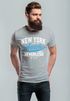 Herren T-Shirt New York Athletic Slim Fit Neverless®preview