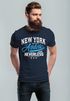 Herren T-Shirt New York Athletic Slim Fit Neverless®preview