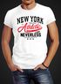 Herren T-Shirt New York Athletic Slim Fit Neverless®preview