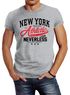 Herren T-Shirt New York Athletic Slim Fit Neverless®preview