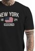 Herren T-Shirt New York Brooklyn Print USA Flagge Fashion Streetstyle Printshirt Männer Neverless®preview