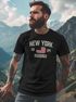 Herren T-Shirt New York Brooklyn Print USA Flagge Fashion Streetstyle Printshirt Männer Neverless®preview