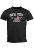 Herren T-Shirt New York Brooklyn Print USA Flagge Fashion Streetstyle Printshirt Männer Neverless®preview