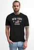 Herren T-Shirt New York Brooklyn Print USA Flagge Fashion Streetstyle Printshirt Männer Neverless®preview