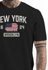 Herren T-Shirt New York Brooklyn Print USA Flagge Fashion Streetstyle Printshirt Männer Neverless®preview