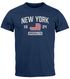 Herren T-Shirt New York Brooklyn Print USA Flagge Fashion Streetstyle Printshirt Männer Neverless®preview