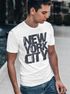 Herren T-Shirt New York City Schriftzug Print Fashion Streetstyle Neverless®preview