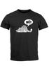 Herren T-Shirt Nö! Nein Katze pupsen furzen kein Bock Motivation Fun-Shirt Spruch lustig Moonworks®preview