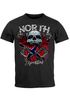 Herren T-Shirt North Wikinger Norwegen Skull Totenkopf Print Aufdruck Fashion Streetstyle Neverless®preview
