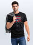 Herren T-Shirt Norwegen Flagge Berge Discover Printshirt Outdoor Fashion Streetstyle Männer Neverless®preview