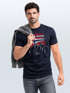 Herren T-Shirt Norwegen Flagge Berge Discover Printshirt Outdoor Fashion Streetstyle Männer Neverless®preview