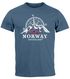 Herren T-Shirt Norwegen Flagge Skandinavien Nordisch Kompass Outdoor Fashion Streetstyle Neverless®preview