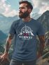 Herren T-Shirt Norwegen Flagge Skandinavien Nordisch Kompass Outdoor Fashion Streetstyle Neverless®preview