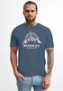 Herren T-Shirt Norwegen Flagge Skandinavien Nordisch Kompass Outdoor Fashion Streetstyle Neverless®preview