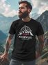 Herren T-Shirt Norwegen Flagge Skandinavien Nordisch Kompass Outdoor Fashion Streetstyle Neverless®preview