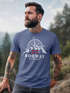 Herren T-Shirt Norwegen Flagge Skandinavien Nordisch Kompass Outdoor Fashion Streetstyle Neverless®preview