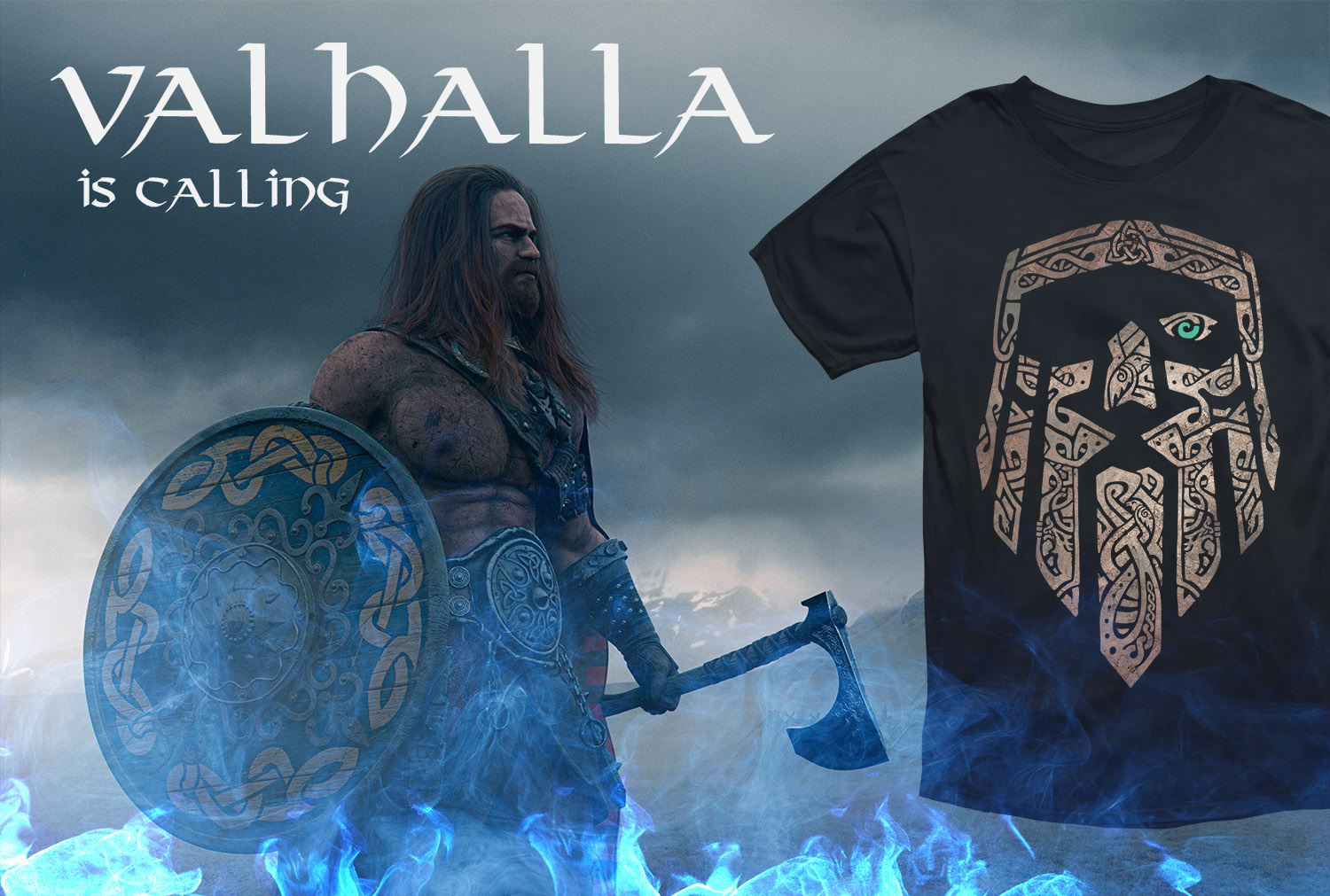 Neverless Maglietta Donna Odin Dio Vichingo Valhalla - Slim Fit In Cotone Jersey, Taglie XS-XXL