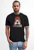 Herren T-Shirt Otter Print Comic Illustration Kunstdruck Männer Grafikshirt Fashion Streetstyle Neverless®preview