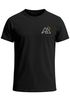 Herren T-Shirt Outdoor Brustlogo Berge Wandern Sommer Fashion Streetstyle Grafikshirt Kurzarm Baumwolle Neverless®preview