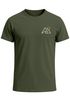 Herren T-Shirt Outdoor Brustlogo Berge Wandern Sommer Fashion Streetstyle Grafikshirt Kurzarm Baumwolle Neverless®preview