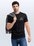 Herren T-Shirt Outdoor Brustlogo Berge Wandern Sommer Fashion Streetstyle Grafikshirt Kurzarm Baumwolle Neverless®preview