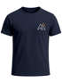 Herren T-Shirt Outdoor Brustlogo Berge Wandern Sommer Fashion Streetstyle Grafikshirt Kurzarm Baumwolle Neverless®preview