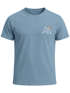 Herren T-Shirt Outdoor Brustlogo Berge Wandern Sommer Fashion Streetstyle Grafikshirt Kurzarm Baumwolle Neverless®preview