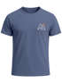 Herren T-Shirt Outdoor Brustlogo Berge Wandern Sommer Fashion Streetstyle Grafikshirt Kurzarm Baumwolle Neverless®preview