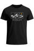 Herren T-Shirt Outdoor Design Berge Statement Into the Unknown Adventure Fashion Streetstyle Neverless®preview