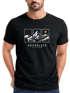 Herren T-Shirt Outdoor Design Berge Statement Into the Unknown Adventure Fashion Streetstyle Neverless®preview