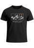 Herren T-Shirt Outdoor Design Berge Statement Into the Unknown Adventure Fashion Streetstyle Neverless®preview