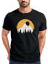 Herren T-Shirt Outdoor Print Natural Badge Logo Wandern Fashion Streetstyle Neverless®preview
