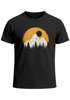 Herren T-Shirt Outdoor Print Natural Badge Logo Wandern Fashion Streetstyle Neverless®preview