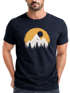 Herren T-Shirt Outdoor Print Natural Badge Logo Wandern Fashion Streetstyle Neverless®preview