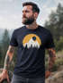 Herren T-Shirt Outdoor Print Natural Badge Logo Wandern Fashion Streetstyle Neverless®preview