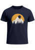 Herren T-Shirt Outdoor Print Natural Badge Logo Wandern Fashion Streetstyle Neverless®preview
