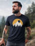 Herren T-Shirt Outdoor Print Natural Badge Logo Wandern Fashion Streetstyle Neverless®preview