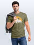 Herren T-Shirt Outdoor Print Natural Badge Logo Wandern Fashion Streetstyle Neverless®preview
