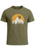 Herren T-Shirt Outdoor Print Natural Badge Logo Wandern Fashion Streetstyle Neverless®preview