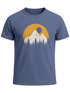 Herren T-Shirt Outdoor Print Natural Badge Logo Wandern Fashion Streetstyle Neverless®preview