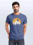 Herren T-Shirt Outdoor Print Natural Badge Logo Wandern Fashion Streetstyle Neverless®preview