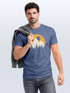 Herren T-Shirt Outdoor Print Natural Badge Logo Wandern Fashion Streetstyle Neverless®preview